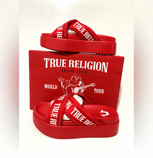 Sandalia plataforma True Religion red